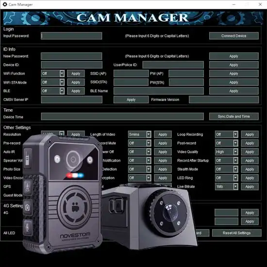 How to access the body camera and military helmet camera data?