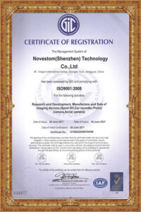 ISO9001-2008 for body camera, military tactical helmet camera and alcohol tester