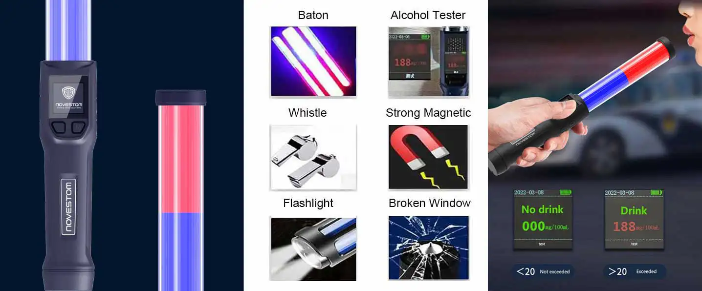 LKR-300-top-model-Red-blue-Flashing-Lights-Fuel-Cell-Type-Breath-Alcohol-Tester-Analyzer-Baton-for-law-enforcement