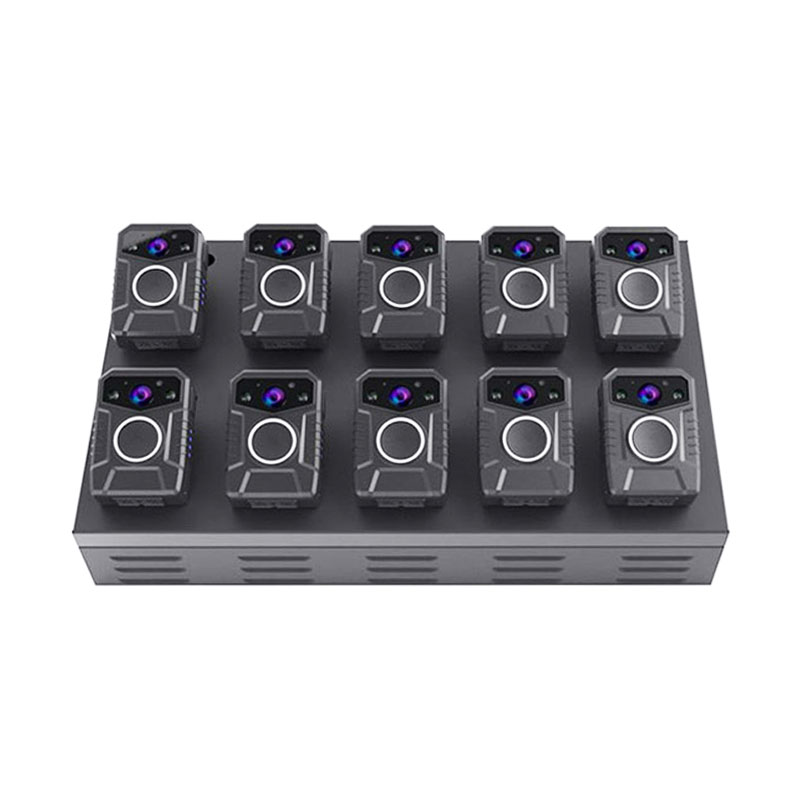 NVS10 A 10ports docking station for 10 body worn cam to manage video