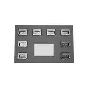 NVS10-C Top 8ports docking station for uploading data from bodycam and helmet camera policeman