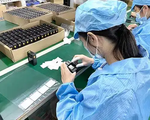 production line for body worn camera