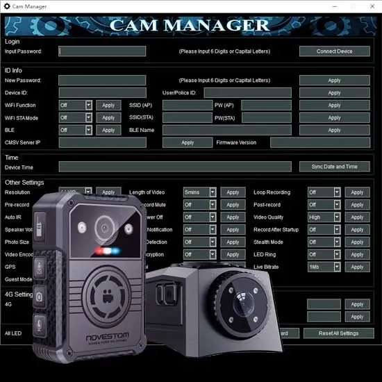 How to set up and access the body cameras and military helmet camera disks separately